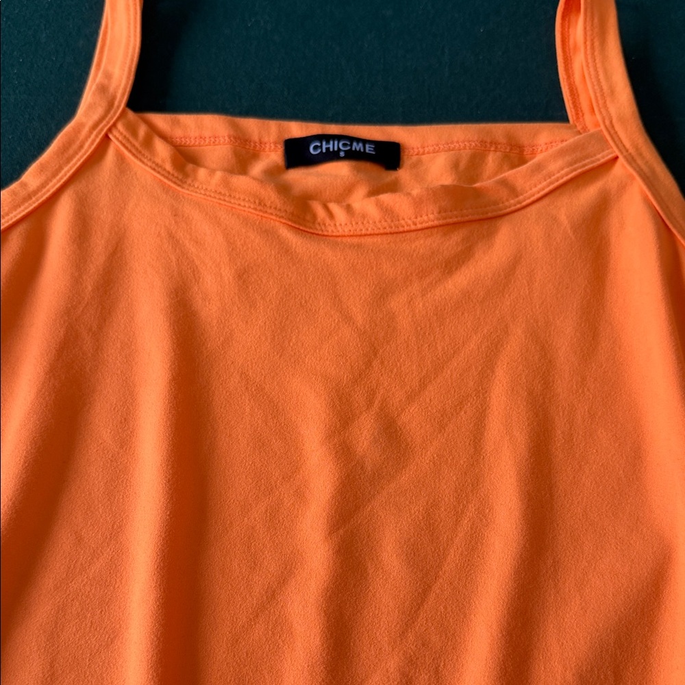 Chic Bright Orange Sleeveless Top. CAJA. #. 1.‎ C - Picture 2 of 6